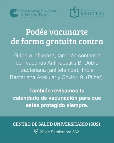 Vacunación UNMDP