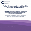 INSCRIPCIÓN ABIERTA: Taller de elaboración y publicación de textos extensionistas&quot;
