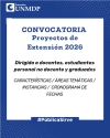 CONVOCATORIA a Proyectos de Extensión 2026