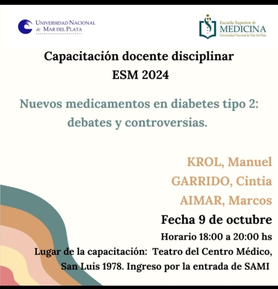 Capacitación Disciplinar para docentes y graduados de la ESM