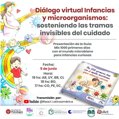 Te invitamos a participar en el diálogo virtual "Infancias y microorganismos"